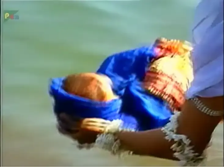 Ganga Drowns her child